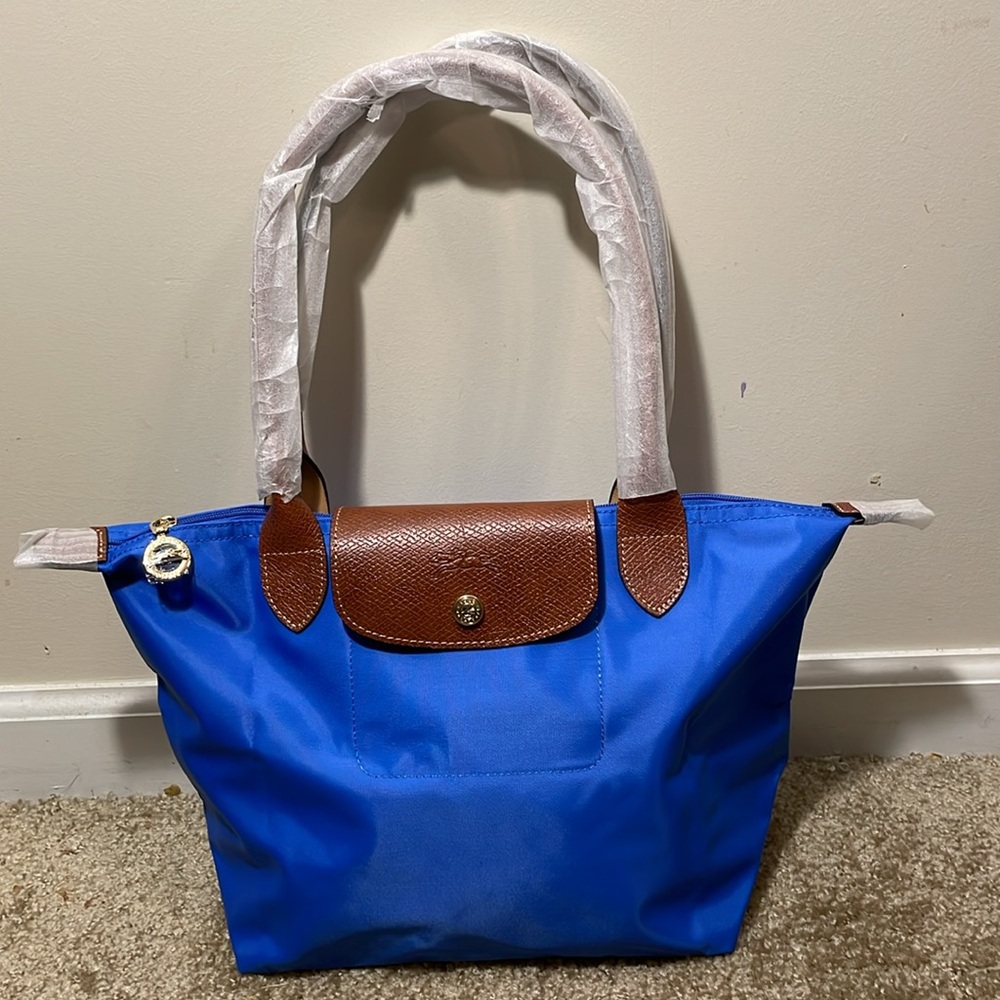 Classic Diamond Blue tote Longchamp bag